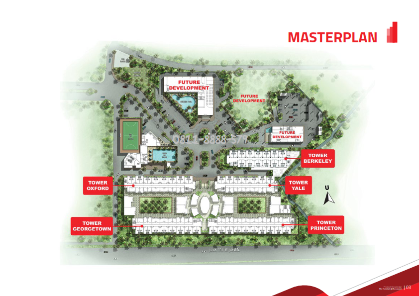 Denah kawasan Apartemen habitat Karawaci