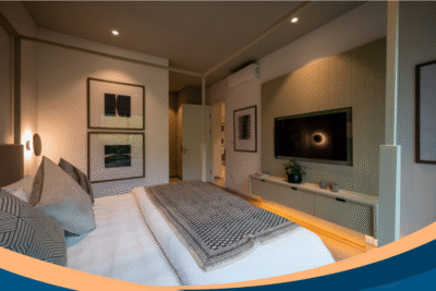tipe 2 br atau double apartemen habitat